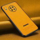 For Huawei Mate 30 Pro Pasted Leather Litchi Texture TPU Phone Case(Khaki Yellow) - 1