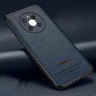 For Huawei Mate 40 Pro Pasted Leather Litchi Texture TPU Phone Case(Royal Blue) - 1