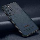 For Huawei P40 Pro Pasted Leather Litchi Texture TPU Phone Case(Royal Blue) - 1