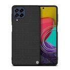 For Samsung Galaxy M53 5G NILLKIN 3D Textured Nylon Fiber TPU Phone Case(Black) - 1