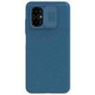 For Xiaomi Poco M4 5G NILLKIN Black Mirror Series Camshield PC Phone Case(Blue) - 1