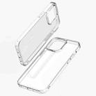 For iPhone 14 Pro Max Shockproof TPU + Single-sided Glass Protective Phone Case (Transparent) - 1