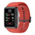 For Huawei Watch D Solid Color Silicone Watch Band with Buckle(Orange) - 1