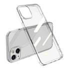 Shockproof TPU + Single-sided Glass Protective Phone Case For iPhone 12 Pro Max(Transparent) - 1