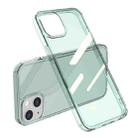 Shockproof TPU + Single-sided Glass Protective Phone Case For iPhone 12(Translucent Green) - 1