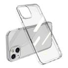 Shockproof TPU + Single-sided Glass Protective Phone Case For iPhone 12(Transparent) - 1