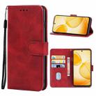 For Infinix Hot 12 Play Leather Phone Case(Red) - 1