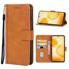 For Infinix Hot 12 Play Leather Phone Case(Brown) - 1
