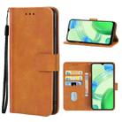 For OPPO Realme C30 Leather Phone Case(Brown) - 1