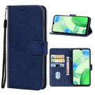 For OPPO Realme C30 Leather Phone Case(Blue) - 1