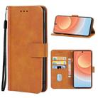For Tecno Camon 19 Pro Leather Phone Case(Brown) - 1
