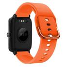 For ID205 / Willful SW021 19mm Electroplating Buckle Silicone Watch Band(Orange) - 1