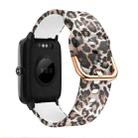 For ID205 / Willful SW021 19mm Silicone Printing Watch Band(Leopard Print) - 1
