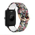 For ID205 / Willful SW021 19mm Silicone Printing Watch Band(Color Skull) - 1