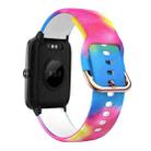 For ID205 / Willful SW021 19mm Silicone Printing Watch Band(Colorful) - 1