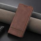 For vivo S19 AZNS Magnetic Calf Texture Leather Phone Case(Dark Brown) - 2