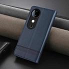 For vivo S19 Pro AZNS Magnetic Calf Texture Leather Phone Case(Dark Blu) - 3