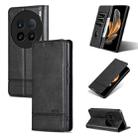 For vivo X100 Ultra AZNS Magnetic Calf Texture Leather Phone Case(Black) - 1