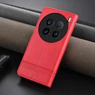 For vivo X100 Ultra AZNS Magnetic Calf Texture Leather Phone Case(Red) - 3