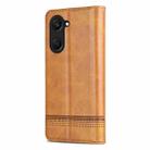 For vivo Y37 / Y37m 5G / Y36t 5G AZNS Magnetic Calf Texture Leather Phone Case(Light Brown) - 3