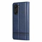 For vivo Y37 / Y37m 5G / Y36t 5G AZNS Magnetic Calf Texture Leather Phone Case(Dark Blu) - 3