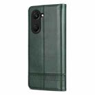 For vivo Y37 / Y37m 5G / Y36t 5G AZNS Magnetic Calf Texture Leather Phone Case(Dark Green) - 3