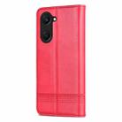 For vivo Y37 / Y37m 5G / Y36t 5G AZNS Magnetic Calf Texture Leather Phone Case(Red) - 3