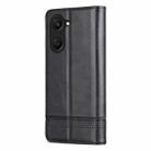 For vivo Y18 / Y18s AZNS Magnetic Calf Texture Leather Phone Case(Black) - 3