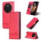 For vivo Y300 Pro AZNS Magnetic Calf Texture Leather Phone Case(Red) - 1