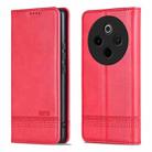For vivo Y300 Pro AZNS Magnetic Calf Texture Leather Phone Case(Red) - 3