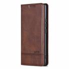 For vivo X200 Pro mini AZNS Magnetic Calf Texture Leather Phone Case(Dark Brown) - 2
