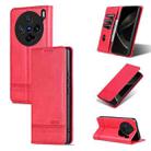 For vivo X200 Pro mini AZNS Magnetic Calf Texture Leather Phone Case(Red) - 1