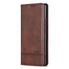For vivo S20 AZNS Magnetic Calf Texture Leather Phone Case(Dark Brown) - 2