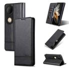 For vivo S20 AZNS Magnetic Calf Texture Leather Phone Case(Black) - 1
