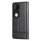 For vivo S20 AZNS Magnetic Calf Texture Leather Phone Case(Black) - 3