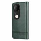 For vivo S20 Pro AZNS Magnetic Calf Texture Leather Phone Case(Dark Green) - 3