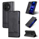 For vivo Y300i 5G / Y39 5G Global AZNS Magnetic Calf Texture Leather Phone Case(Black) - 1
