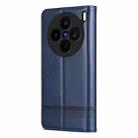 For vivo X200s AZNS Magnetic Calf Texture Leather Phone Case(Dark Blu) - 3