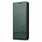 For vivo X200s AZNS Magnetic Calf Texture Leather Phone Case(Dark Green) - 2