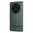 For vivo X200s AZNS Magnetic Calf Texture Leather Phone Case(Dark Green) - 3