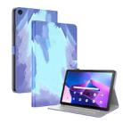 For Lenovo Tab M10 10.1 3rd Gen Watercolor Pattern Skin Feel Magnetic Leather Tablet Case(Winter Snow) - 1