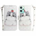 For OnePlus Nord CE 2 Lite 5G 3D Colored Horizontal Flip Leather Phone Case(Cute Cat) - 1