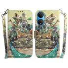 For Honor X7 3D Colored Horizontal Flip Leather Phone Case(Zoo) - 1