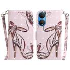 For Honor X7 3D Colored Horizontal Flip Leather Phone Case(Butterfly High-heeled) - 1