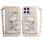 For Honor X8 3D Colored Horizontal Flip Leather Phone Case(Squirrels) - 1