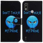 For Nokia C21 Plus Coloured Drawing Leather Phone Case(Anger) - 1