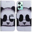 For OnePlus Nord CE 2 Lite 5G Coloured Drawing Leather Phone Case(Panda) - 1