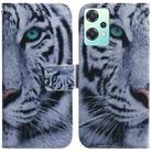 For OnePlus Nord CE 2 Lite 5G Coloured Drawing Leather Phone Case(Tiger) - 1