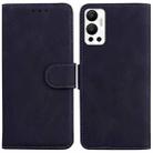 For Infinix Hot 12 Skin Feel Pure Color Flip Leather Phone Case(Black) - 1