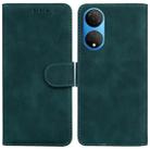 For Honor X7 Skin Feel Pure Color Flip Leather Phone Case(Green) - 1